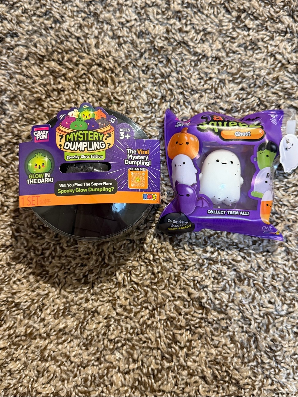 New RMS Mystery Dumpling spooky Glow edition + RMS ghost taba squishy 👻